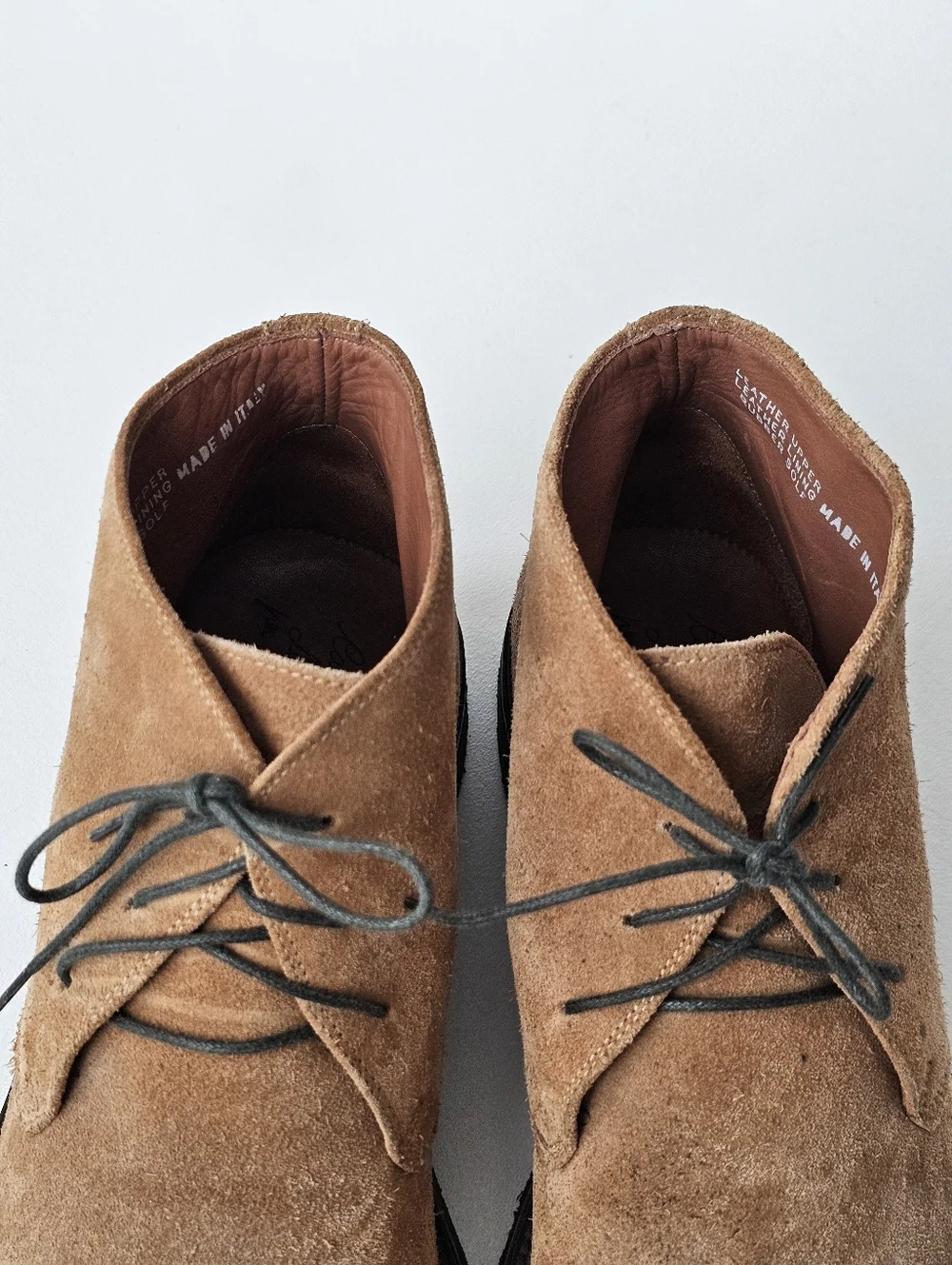 Calzoleria Toscana Italian Suede Chukka Boots Tan Size 10 Luxury Artisan Made